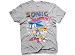 Sonic The Hedgehog - Maglietta Sonic & Tails - Media - Grigio Erica