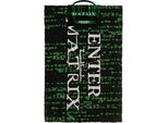 Matrix - Tappeto Per Porta "Enter The Matrix"" PM3634 (60 Cm X 40 Cm X 1,5 Cm) (Nero/Verde/Bianco)"