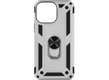Custodia Ibrida Per Cellulare Con Supporto Ad Anello Per Apple Iphone 15 Pro Max - Argento