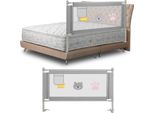 Jopassy Protezione Letto Bambini Protezione Letto Regolabile In Altezza 180Cm Protezione Anticaduta Letto Per Bambini, Protezione Letto Per Bambini Con Rete Arieggiata, Per Letto Famiglia E Lettino