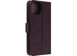 Custodia In Pelle Finta Con Funzione Di Supporto Per Apple Iphone 15 Pro Max - Viola Scuro