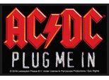 Ac/Dc - Taglia Standard - Toppa "Plug Me In"" - Poliestere RO8033 (Taglia Unica) (Nero/Rosso)"