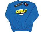 The Big Bang Theory - Felpa "Bazinga"" Da Uomo BI742 (3XL) (Blu Reale)"