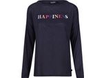 Regatta - Maglietta "Carlene Happiness"" Da Donna Manica Lunga RG9310 (38 It) (Blu Marino)"