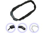 Jopassy Combinazione Lucchetto Bicicletta 6Mm Acciaio Catena Maglie 5 Cifre Combinazione Lucchetto Catena Lucchetto Moto Lucchetto Bicicletta E-Bike, 90Cm
