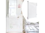 Cancelletto Di Sicurezza Per Scale Cancelletto Di Sicurezza Per Porte Estensibile Cancelletto Di Barriera Roll, Estensibile Da 0 A 180 Cm Per Bambini E Animali Domestici, Bianco