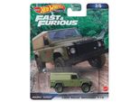 Hot Wheels HNW46-HKD26 Land Rover Defender 110 Verde Opaco - Fast & Furious 2/5 2023 Scala Circa 1:64 Modellino Auto Premium