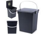 Contenitore Vilde Contenitore Di Stoccaggio Contenitore Di Plastica Nero Da 5,5 Litri