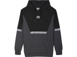 Umbro - Felpa Con Cappuccio "Sports Style Club"" Da Uomo UO1726 (Xl) (Woodland Grey/Black)"