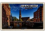 Vianmo Insegna Di Latta 12X18 Cm Hamburg Speicherstadt