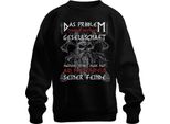 No More Mead From Skulls Of Enemies Viking Nordic Axe Runes Felpa Unisex Pullover, Nero, 3XL