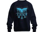 Hugin And Munin Odino Mitologia Vichinga Corvo Nordico Rune Felpa Unisex Pullover, Navy, 3XL