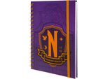 Wednesday - Taccuino, A5 TA11505 (Taglia Unica) (Viola/Giallo)