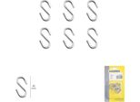 Gancio "S"" 40 Mm. Zincato (Blister 6 Pezzi) Per Uso Domestico"