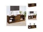 Mobile Tv Vidaxl Rovere Fumé 102X35,5X36,5 Cm Materiale A Base Di Legno - Mobili Tv