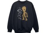 Marvel - Felpa "Guardiani Della Galassia I Am Groot"" Per Bambini BI48308 (152-158) (Schwarz)"
