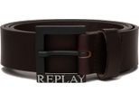 Replay Pelle Cintura Leather Belt W95 Brown Three Marrone Scuro