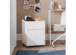 Sobuy FBT121-W Carrello Mobile Da Ufficio Con Piedistallo Carrello Da Ufficio Carrello Laterale Per Archiviazione Carrello Laterale Tavolo Per Stampante Comodino Wht Circa 40X54X40Cm
