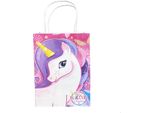Unicorno - Sacchetti Per Feste Confezione Da 6 SG30114 (Taglia Unica) (Colorati)