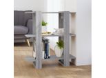 Vidaxl Libreria/Divisorio Per Ambienti Grigio Sonoma 80X30X87 Cm - Libreria - Scaffali Per Libri - Libreria - Scaffale Per Archiviazione