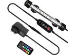 Jopassy 18,5 Cm Led Acquario Lampada Serbatoio Luce Rgb Dimmerabile Illuminazione Subacquea Con Telecomando