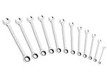 Kraftwerk Kra 3401-54 Set Di Chiavi Combinate A Doppio Cricchetto Clickraft, 12 Pezzi, 8-19 Mm
