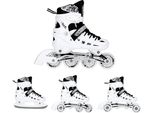 Nh10905 4In1 Led Bianco Taglia. M (35-38) Pattini In Linea Con Eq. Pattini Da Hockey Nils Extreme
