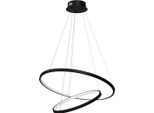 Lampadario A Sospensione Led 51W Milagro Rotonda 7942 Nero