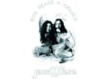 John Lennon - Cartolina "Give Peace A Chance"" RO8837 (Taglia Unica) (Bianco/Nero/Grigio)"