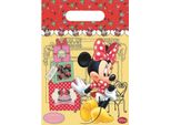 Minnie Mouse - Sacchetti Di Plastica Per Feste Café Confezione Da 6 SG21844 (Taglia Unica) (Giallo/Rosso/Rosa)