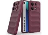 Custodia Per Xiaomi Redmi Note 13 4G Custodia Protettiva In Silicone Tpu Morbido Antiurto Borgogna
