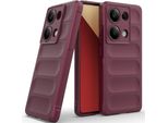 Custodia Per Xiaomi Redmi Note 13 Pro 4G Custodia Protettiva In Silicone Tpu Morbido Antiurto Borgogna