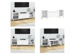 Vidaxl Mobile Tv Bianco 160X35X55 Cm In Legno - Mobile Tv - Mobili Tv - Mobili Tv - Porta Tv