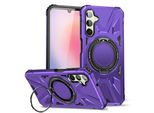 Per Samsung Galaxy A24 4G / A25 5G Magsafe Shock Magnet Ring Cover Protettiva Custodia Cellulare Viola
