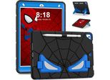 Custodia Protettiva Per Ipad 10.2 2021/2020/2019, Ipad 9°/8°/7° Generazione, Robusto Supporto Antiurto Per Bambini Ragazzi Nero Blu