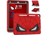 Custodia Protettiva Per Ipad 10.2 2021/2020/2019, Ipad 9°/8°/7° Generazione, Robusto Supporto Antiurto Per Bambini Ragazzi Rosso