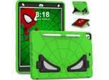 Custodia Protettiva Per Ipad 10.2 2021/2020/2019, Ipad 9°/8°/7° Generazione, Robusto Supporto Antiurto Per Ragazzi Verde Nero