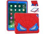 Custodia Protettiva Per Ipad Air 2 /Ipad 6Th /Ipad 5Th /Ipad Pro 9.7, Robusto Supporto Antiurto Per Bambini Ragazzi Rosso Blu