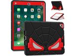 Custodia Protettiva Per Ipad Air 2 /Ipad 6Th /Ipad 5Th /Ipad Pro 9.7, Robusto Supporto Antiurto Per Ragazzi Nero Rosso