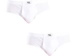 Kisses&Love Pack-2 Slip Basic In Tessuto Traspirante KLS3 Per Uomo