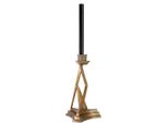 Casa Padrino Portacandele In Ottone Vintage H. 35,5 Cm