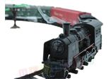 Set Elettrico Ferroviario - Locomotiva A Vapore, 4 Vagoni, Suono, Luce E Fumo - Locomotiva Elettrica - 25 Pezzi, Multicolore..