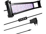 Yakimz 75-90Cm Led Acquario Illuminazione Lampada Serbatoio Pesce Spettro Completo Di Luce Vegetale Per La Crescita Delle Piante D'acquario