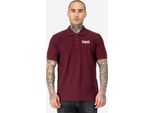 Herren Poloshirt Normale Passform Doppelpack Lingholme Nero/Sangue Rosso M Lonsdale