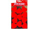 Amscan - Cuore - Foglia Con Adesivi 3-Pack SG33676 (Taglia Unica) (Rosso)