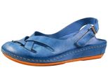 Gemini Sandalo Donna Con Ritagli In Pelle 336511-02, Misura:37 Eu, Colore:Blu