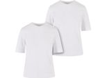 Urban Classics TB6123A | Ladies Classy Tee 2-Pack Ladies T-Shirts - Colore: Bianco/Bianco - Taglia: 3XL