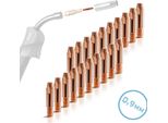 Stahlwerk Set Di 20 Punte Di Contatto AK25 | MB25 | KD24 | MB24 | Punte Di Contatto M6X28 In 0,9 Mm Set Di Parti Di Usura Mig Mag | Accessori Di Saldatura Per Torce Di Saldatura
