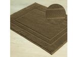 Eurofirany Tappeto Da Bagno 50X70 Marrone Tappeto Da Bagno In Cotone