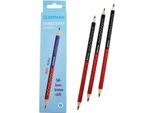 12X Donau 3811102-04 Matita Colorata Per Sillabe - Rosso/Blu, Mina Sottile